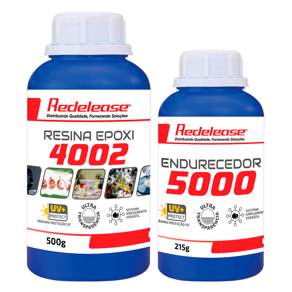 Resina Epoxi 4002 Alta Visc. ULTRA TRANSPARENTE e Proteção UV c/ Endurecedor (715g)