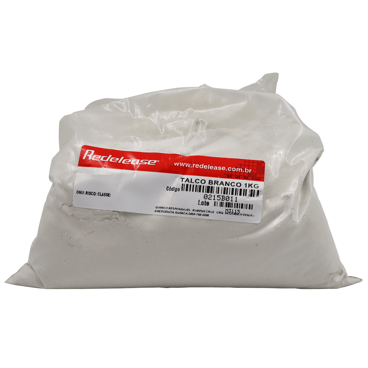 Talco Industrial Branco Carga Mineral (01 Kg)
