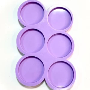 Molde Silicone  - Redondo 5cm c/ 6 Cavidades CMR472